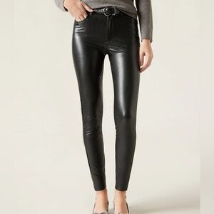 Chic Black Faux Leather Leggings